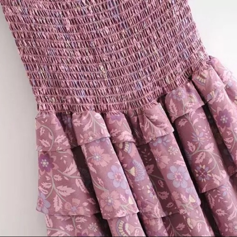 LAST ONE floral ruffle dress - Picture 7 of 14